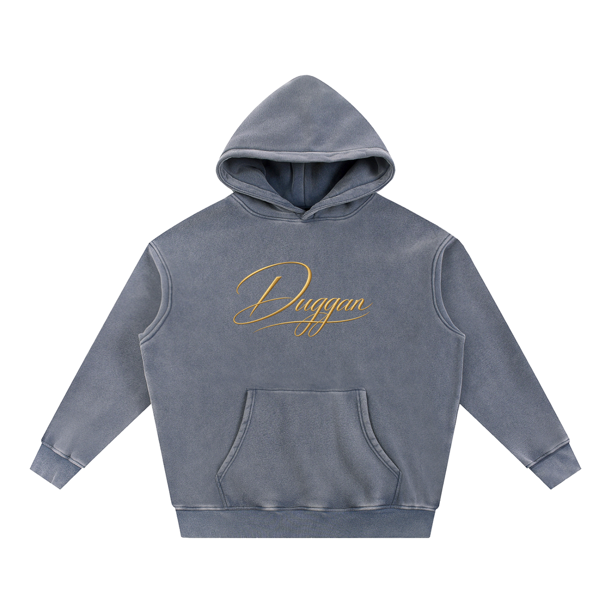 DUGGAN Snow Wash Fleece Oversize Hoodie