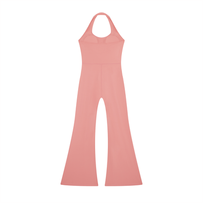 DUGGAN Women's Halter Flared Jumpsuit
