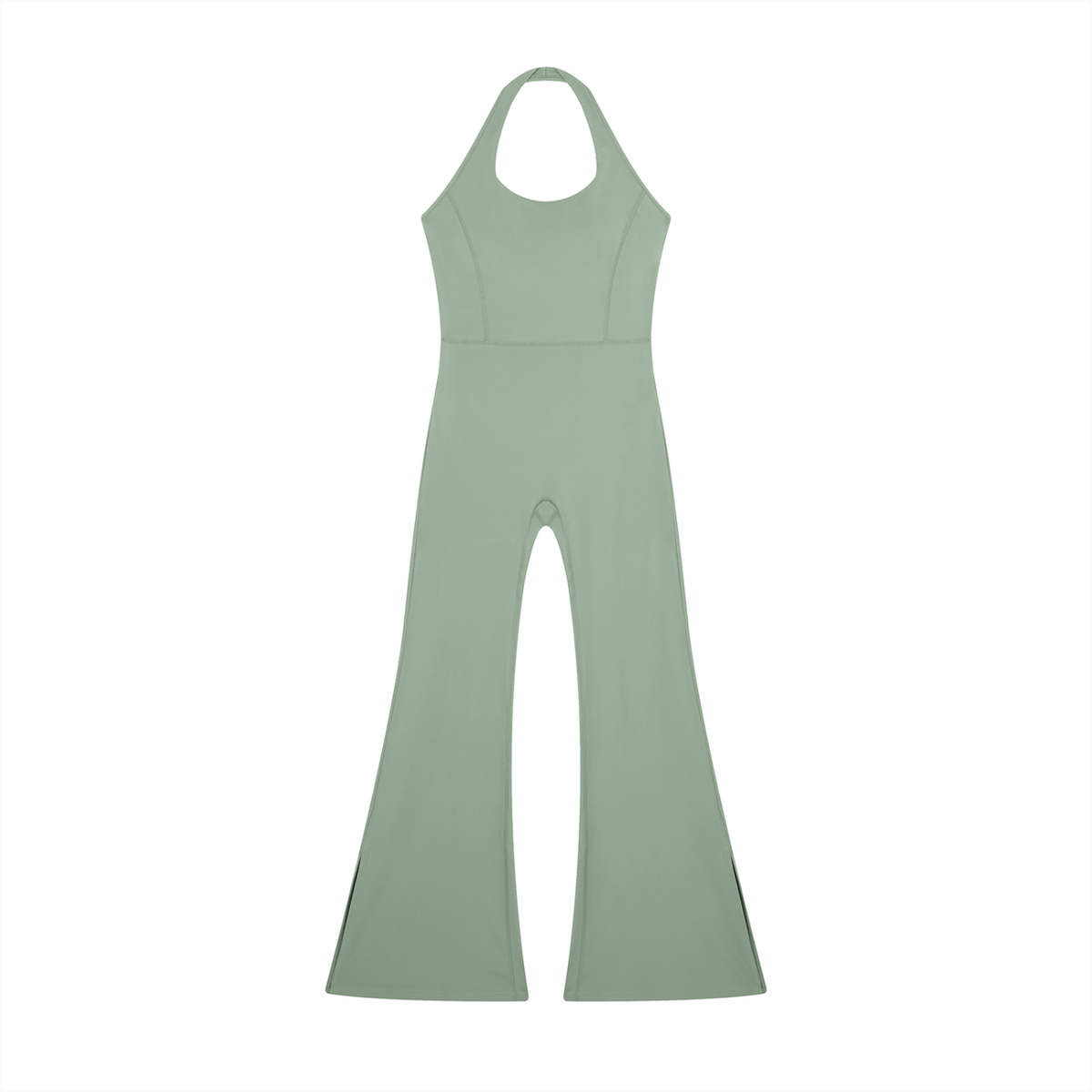 DUGGAN Women's Halter Flared Jumpsuit