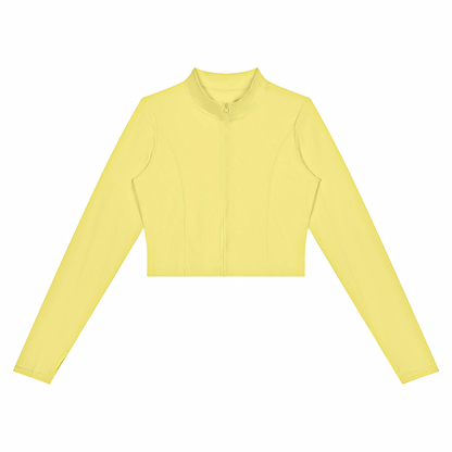DUGGAN Women's Crop Yoga Sports Jacket