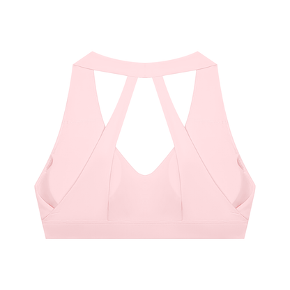 DUGGAN Women's Halter Cropped Sports Bra