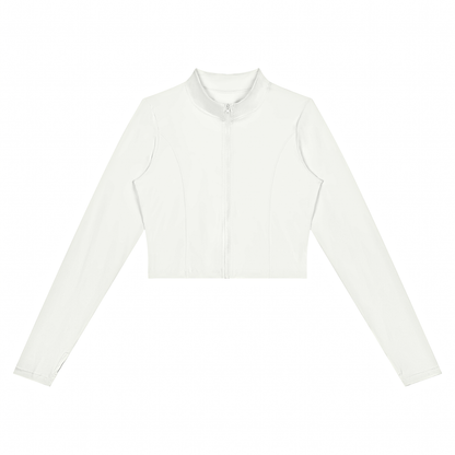 DUGGAN Women's Crop Yoga Sports Jacket