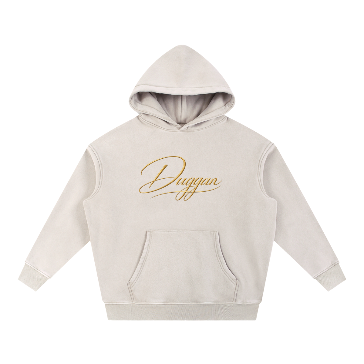 DUGGAN Snow Wash Fleece Oversize Hoodie