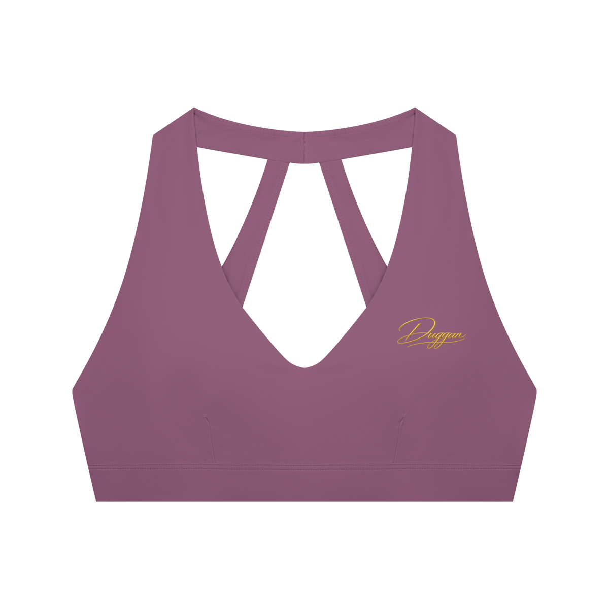 DUGGAN Women's Halter Cropped Sports Bra