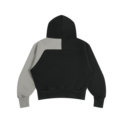 DUGGAN Unisex Color-Block Fleece Hoodie