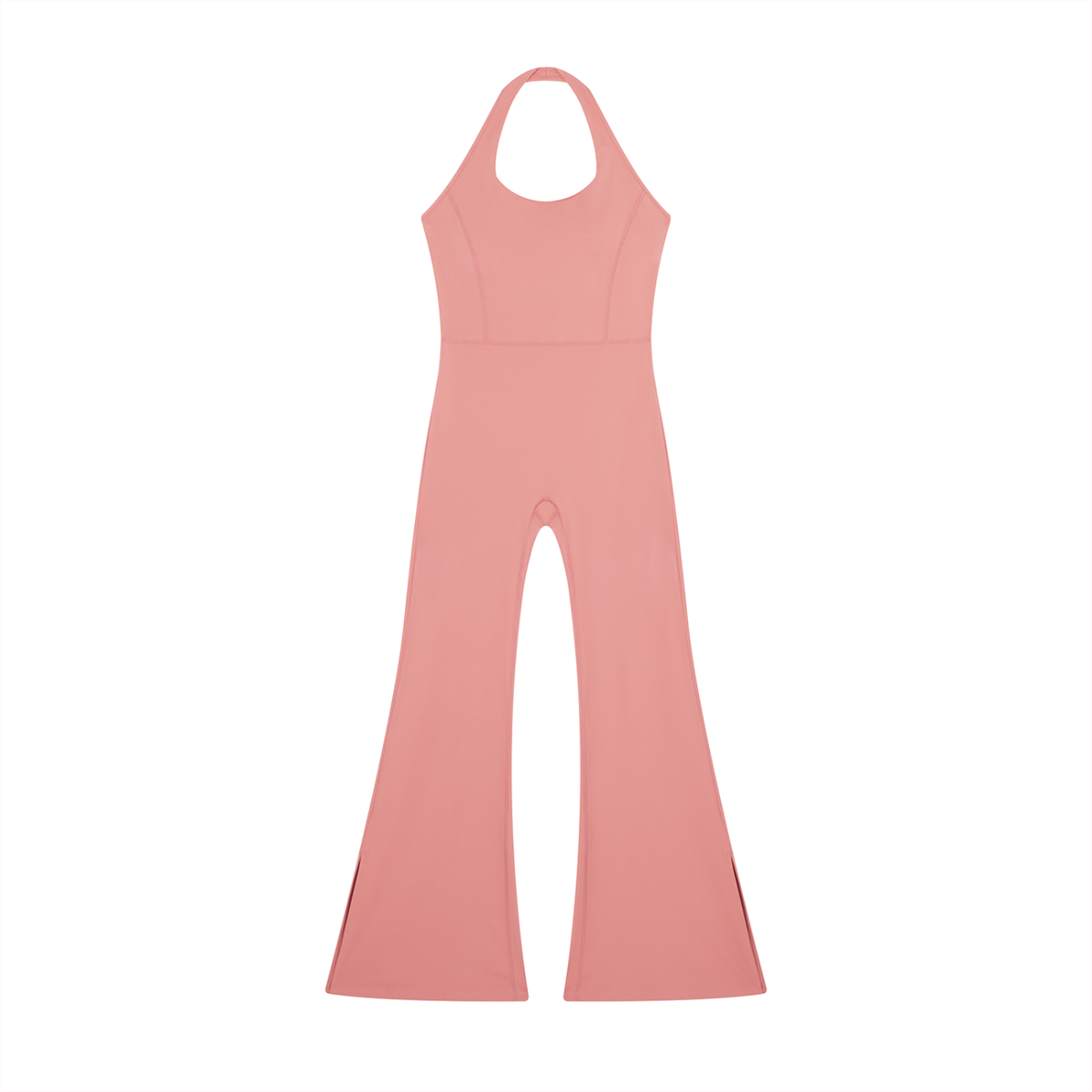 DUGGAN Women's Halter Flared Jumpsuit