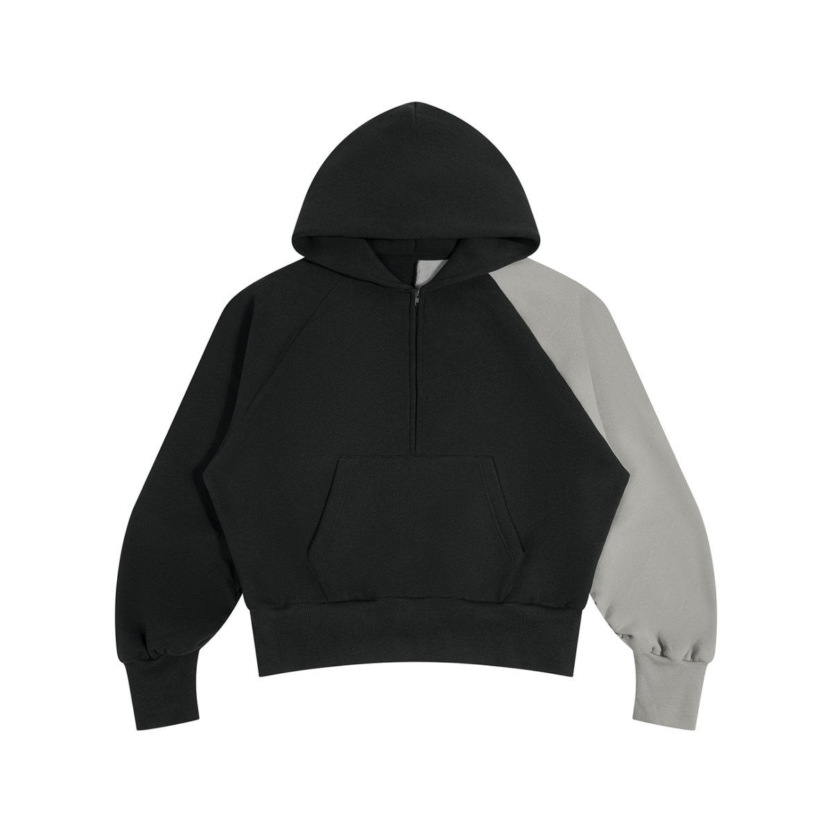 DUGGAN Unisex Color-Block Fleece Hoodie