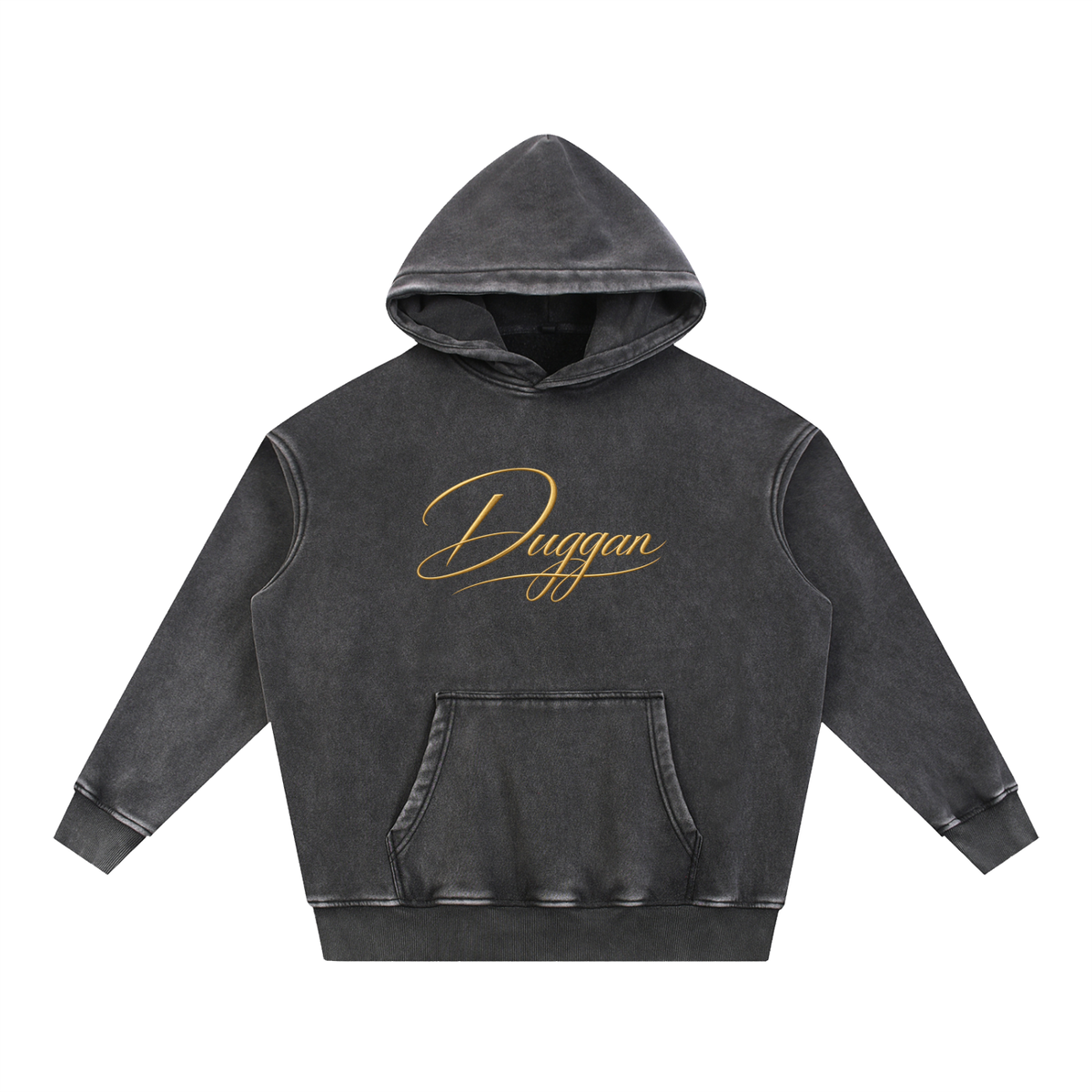 DUGGAN Snow Wash Fleece Oversize Hoodie