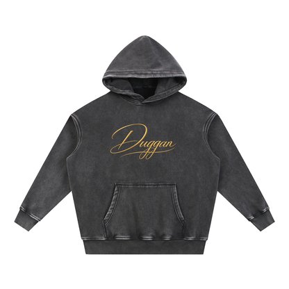 DUGGAN Snow Wash Fleece Oversize Hoodie