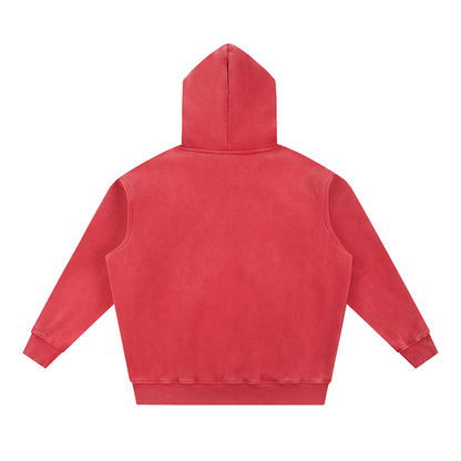 DUGGAN Snow Wash Fleece Oversize Hoodie