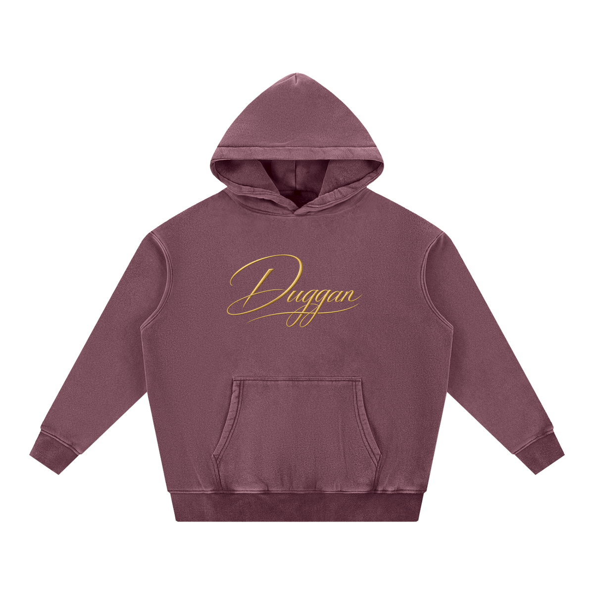 DUGGAN Snow Wash Fleece Oversize Hoodie