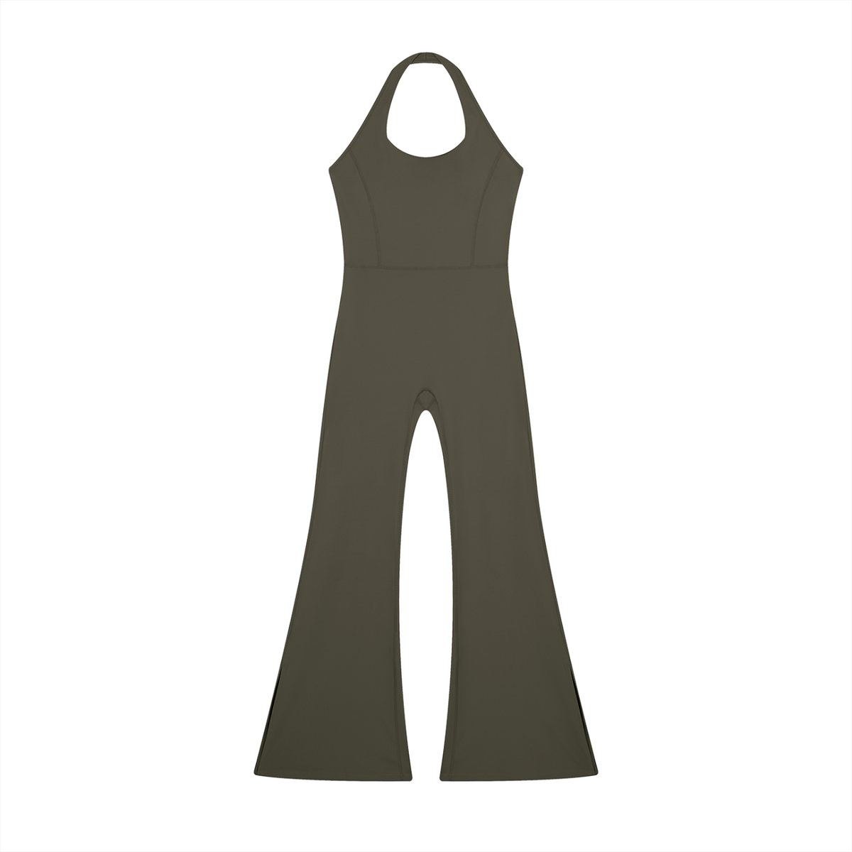 DUGGAN Women's Halter Flared Jumpsuit