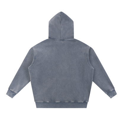DUGGAN Snow Wash Fleece Oversize Hoodie