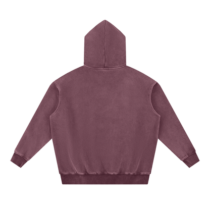 DUGGAN Snow Wash Fleece Oversize Hoodie