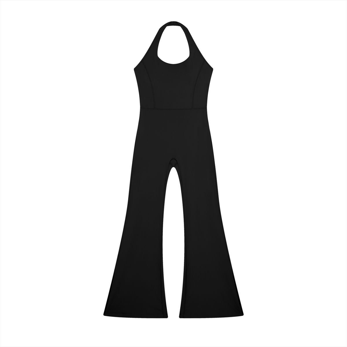 DUGGAN Women's Halter Flared Jumpsuit