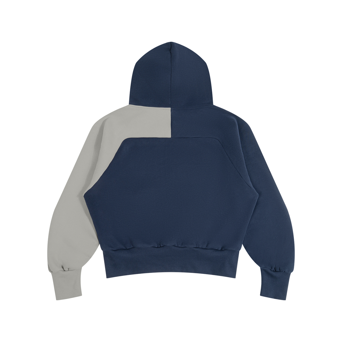 DUGGAN Unisex Color-Block Fleece Hoodie