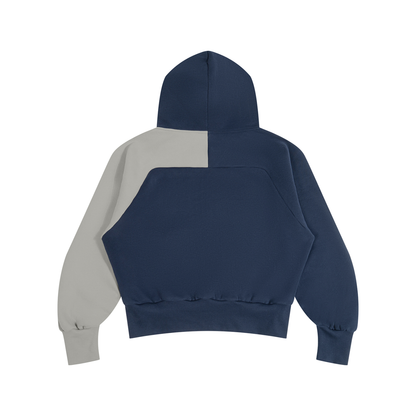 DUGGAN Unisex Color-Block Fleece Hoodie