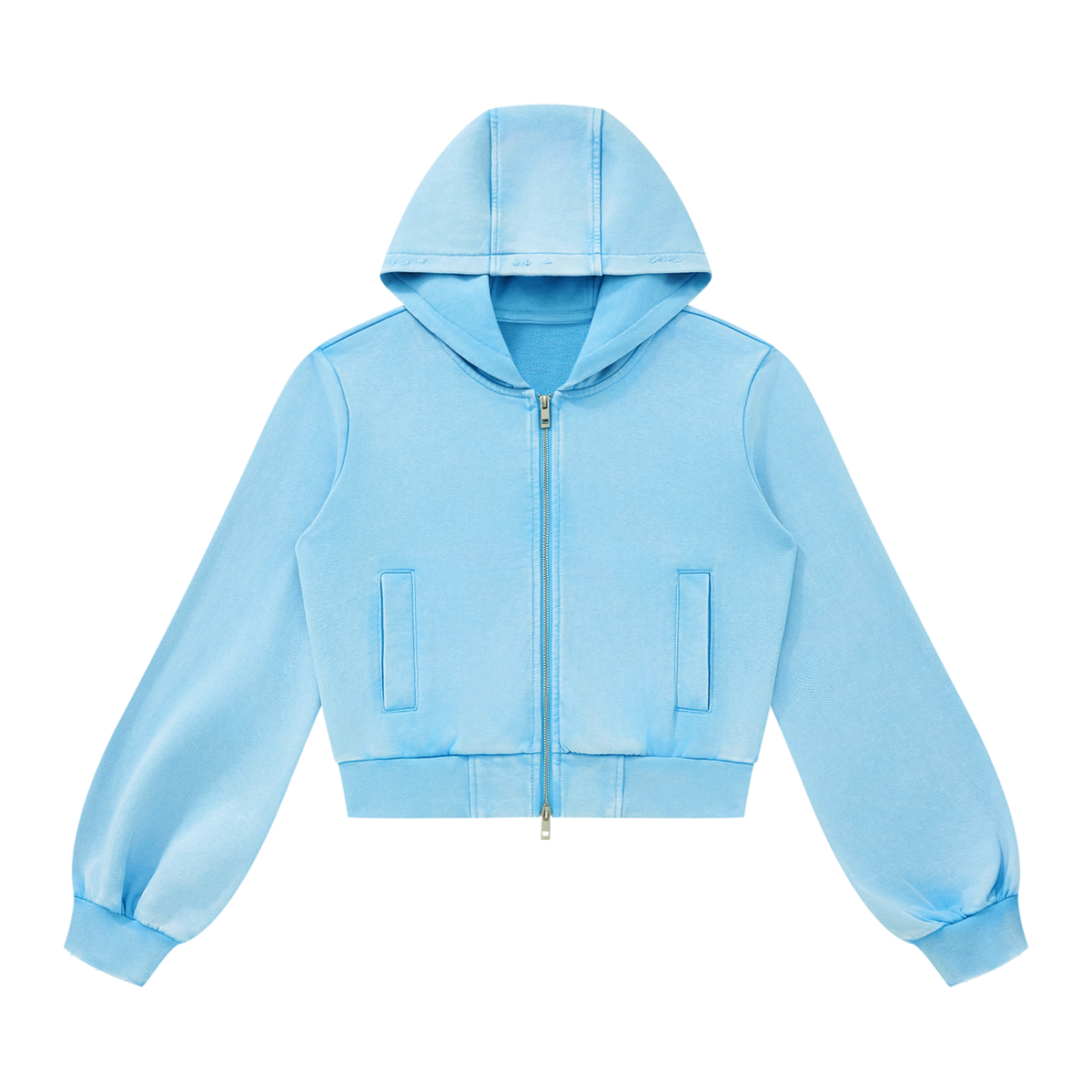 DUGGAN Women's Vintage Wash Full Zip Hoodie