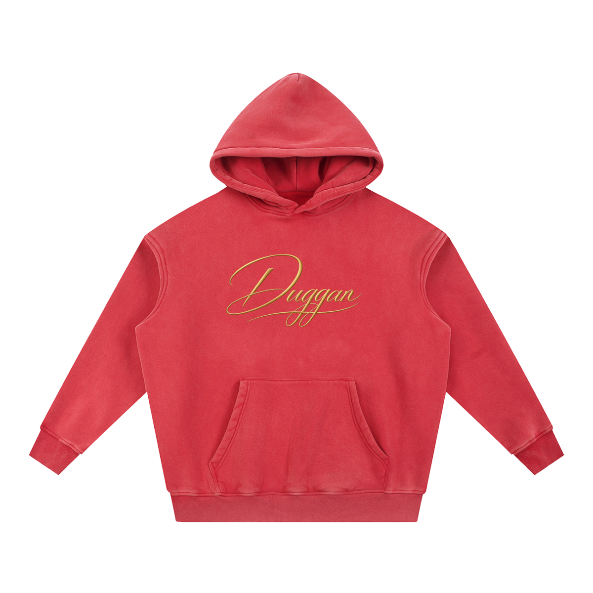 DUGGAN Snow Wash Fleece Oversize Hoodie