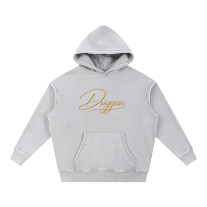 DUGGAN Snow Wash Fleece Oversize Hoodie