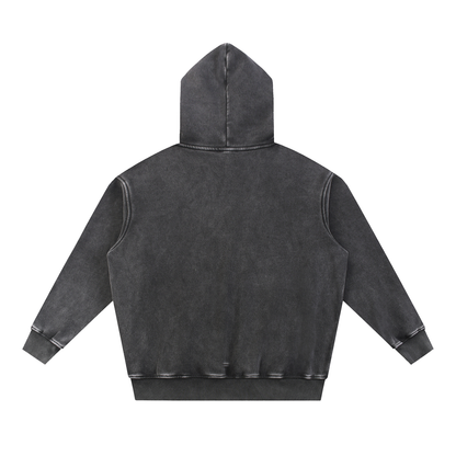DUGGAN Snow Wash Fleece Oversize Hoodie