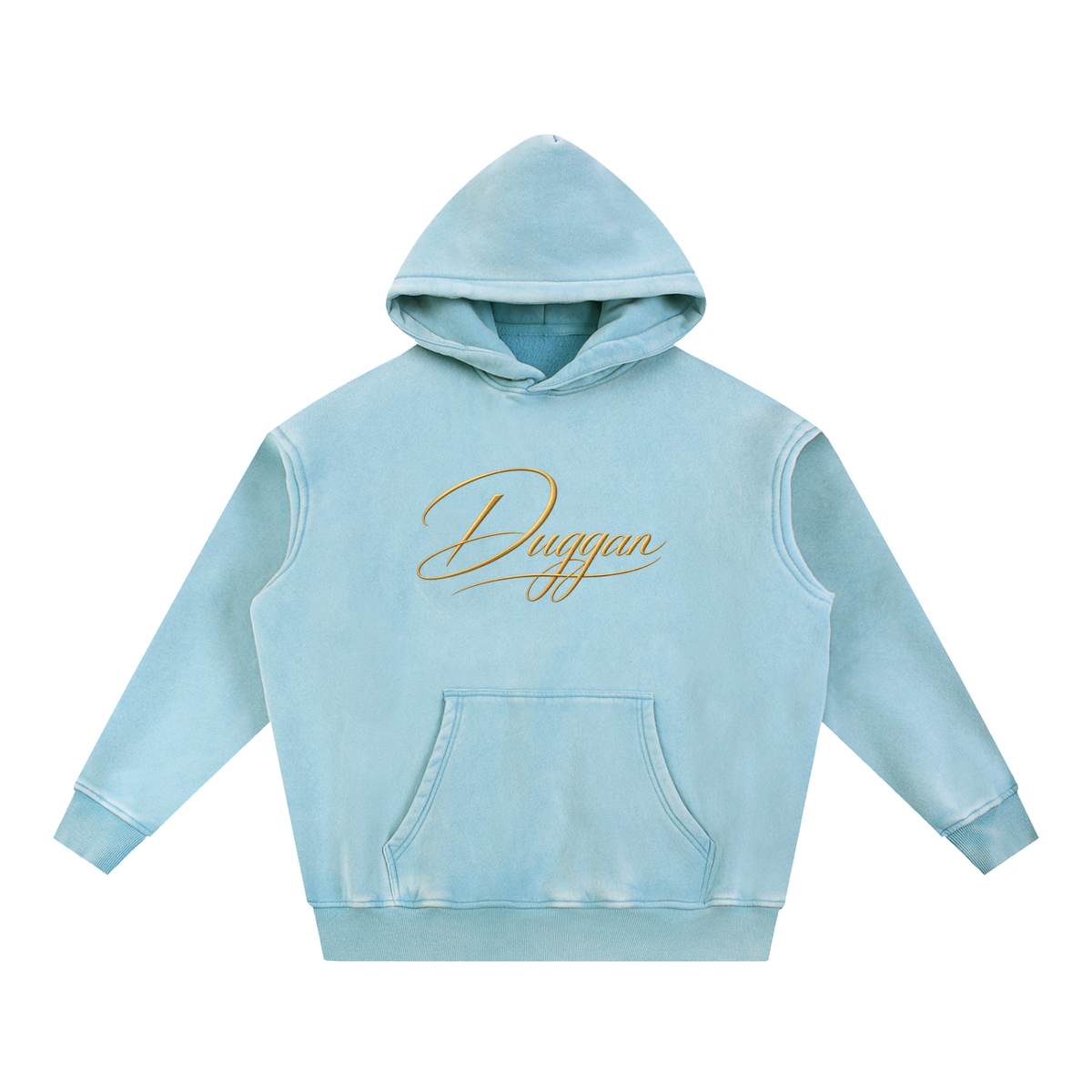 DUGGAN Snow Wash Fleece Oversize Hoodie