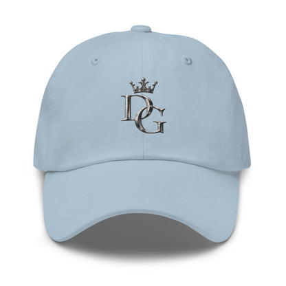 Classic Embroidered Cotton Dad Hat, in Light Blue, front view