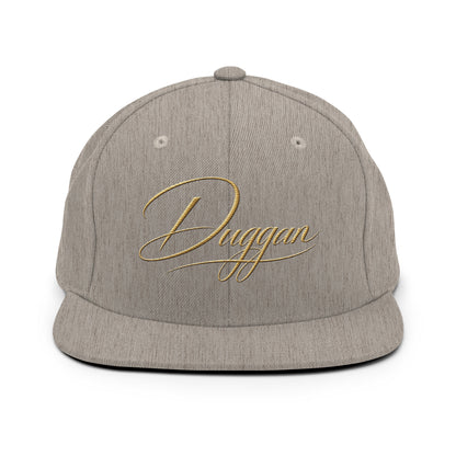 Classic Embroidered Snapback Cap, in Heather Grey, front view