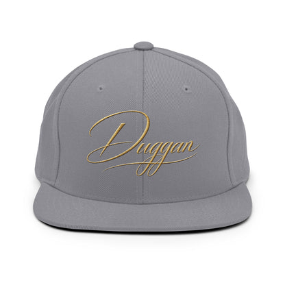 Classic Embroidered Snapback Cap, in Silver, front view