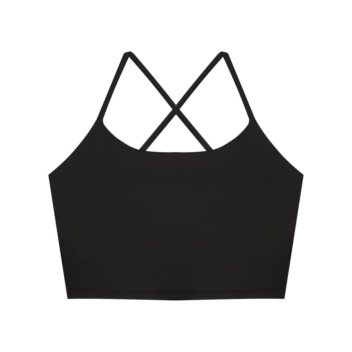 DUGGAN Women's Ruched Cropped Yoga Tank Top
