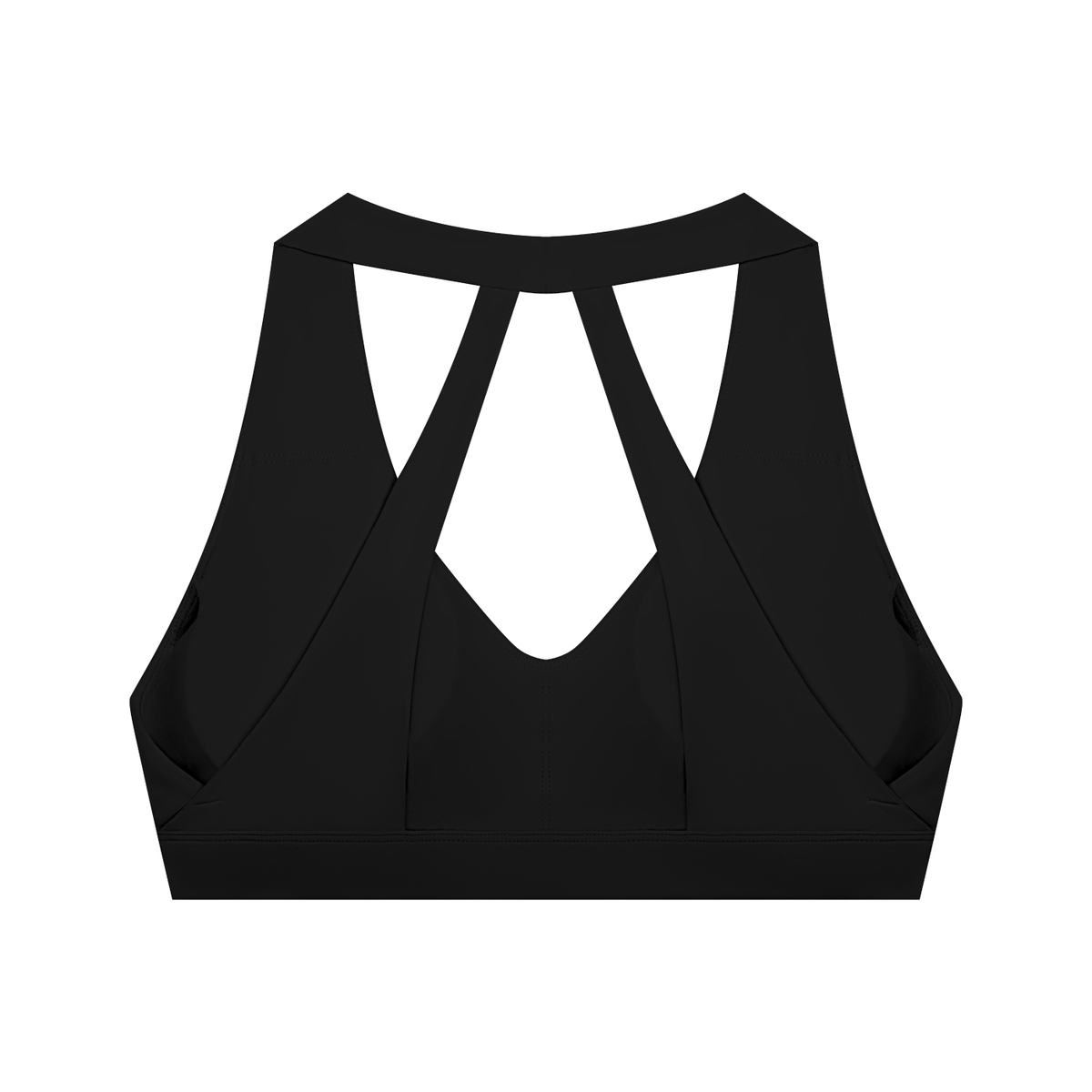 DUGGAN Women's Halter Cropped Sports Bra
