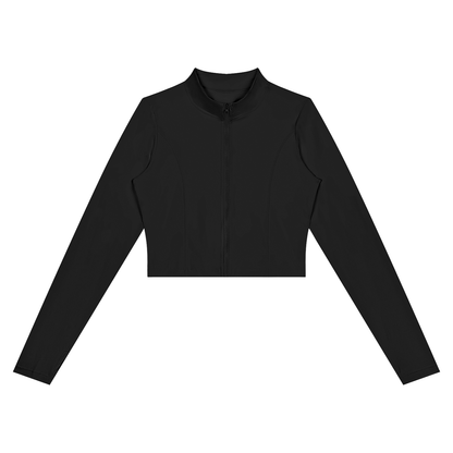 DUGGAN Women's Crop Yoga Sports Jacket