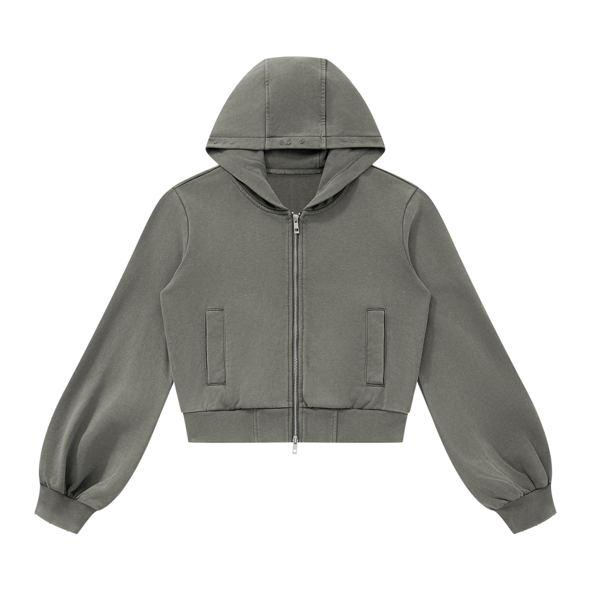 DUGGAN Women's Vintage Wash Full Zip Hoodie