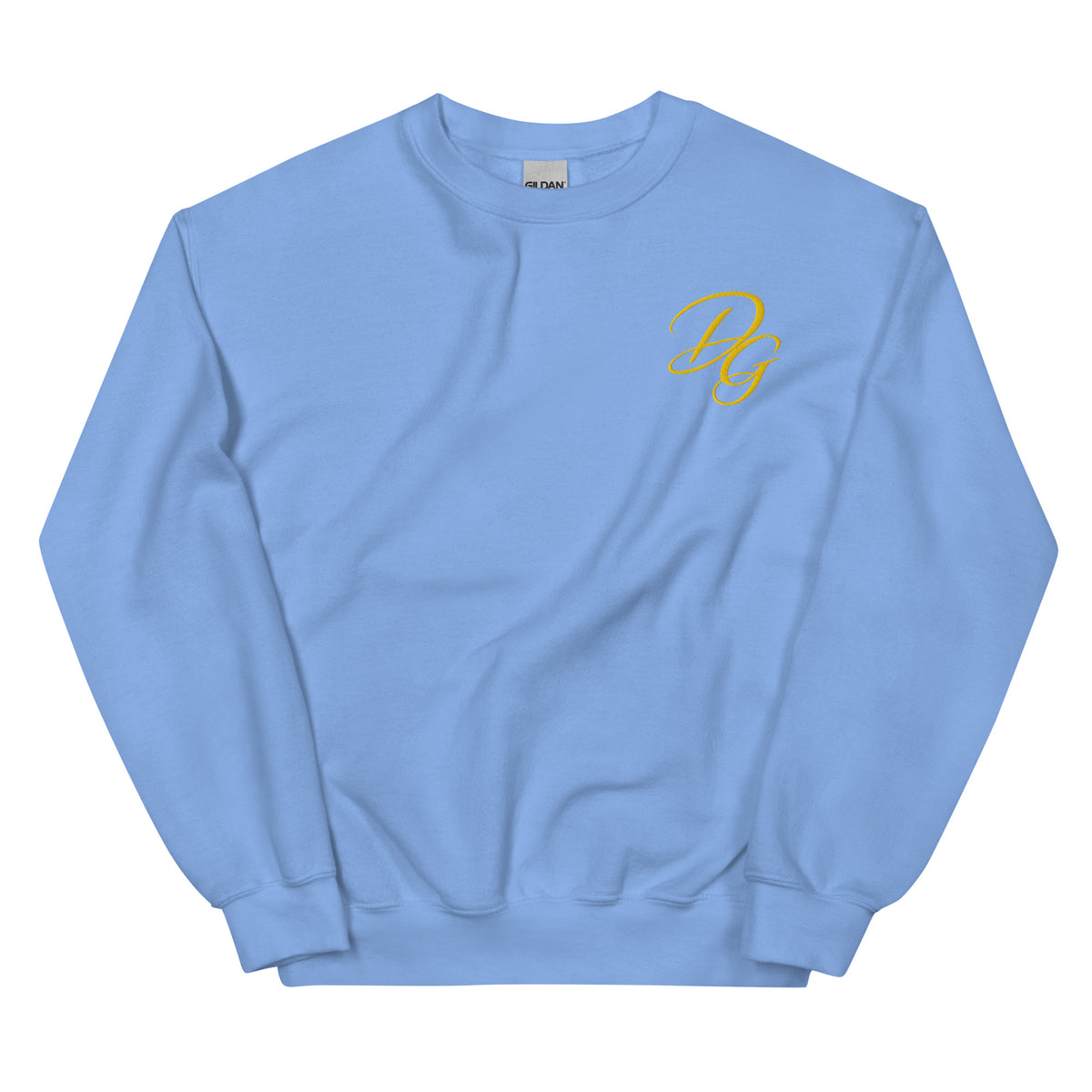 Premium Unisex Crewneck Sweatshirt, in Carolina Blue, front view