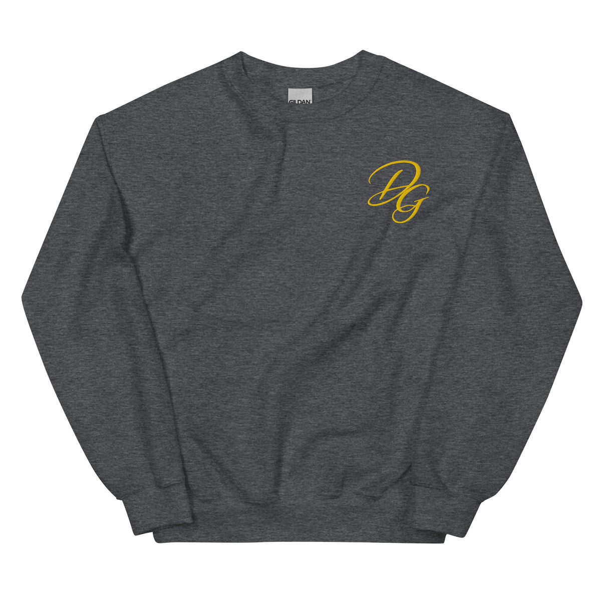 Premium Unisex Crewneck Sweatshirt, in Dark Heather, front view